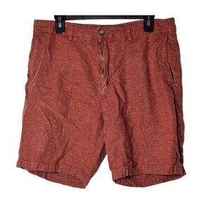 Old Navy Mens Linen Blend Slim Rotation Shorts Size 34 Breathable Summer Coastal